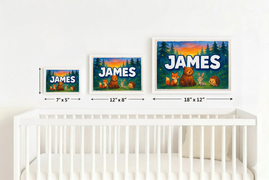 Personalized name art for James