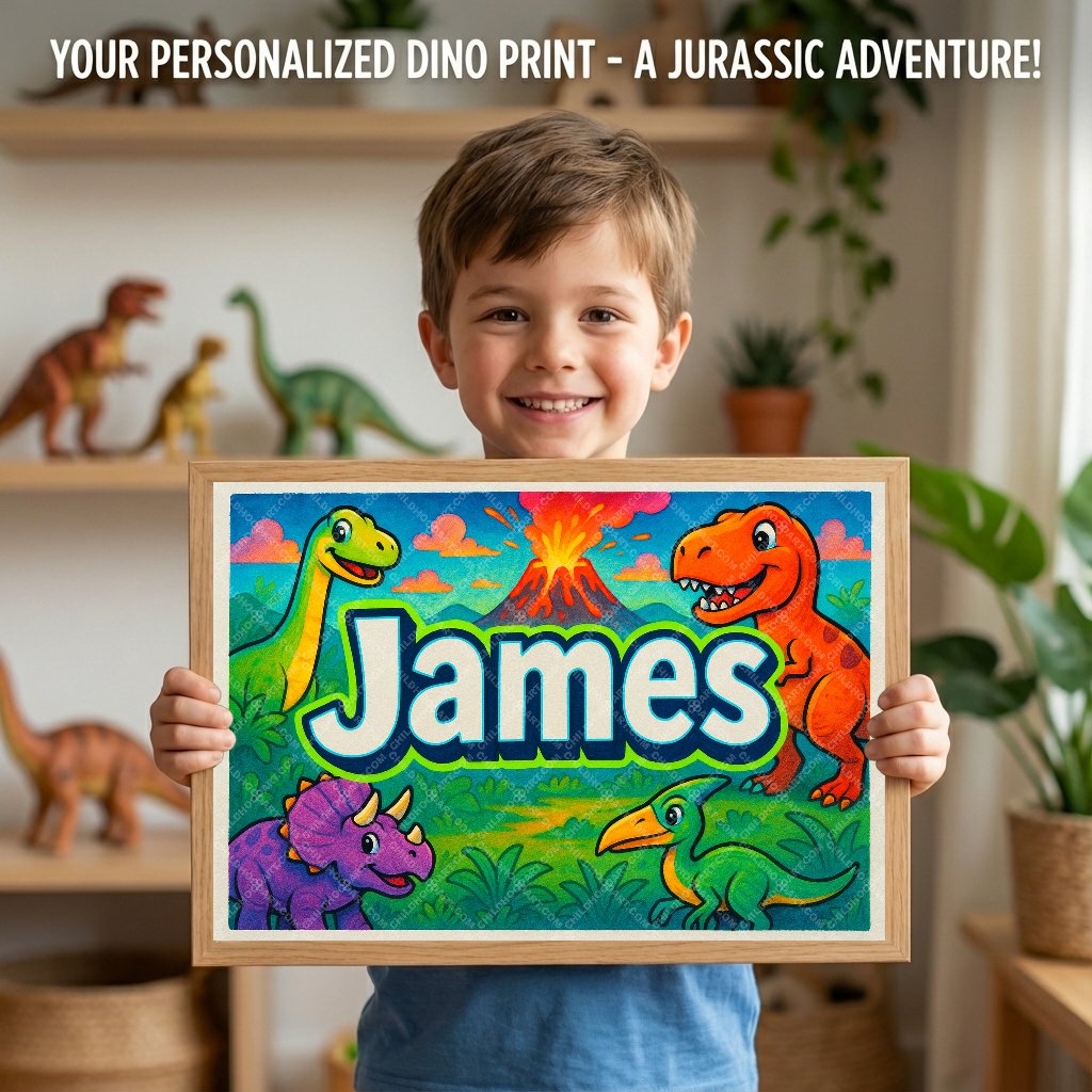 Personalized name art for James