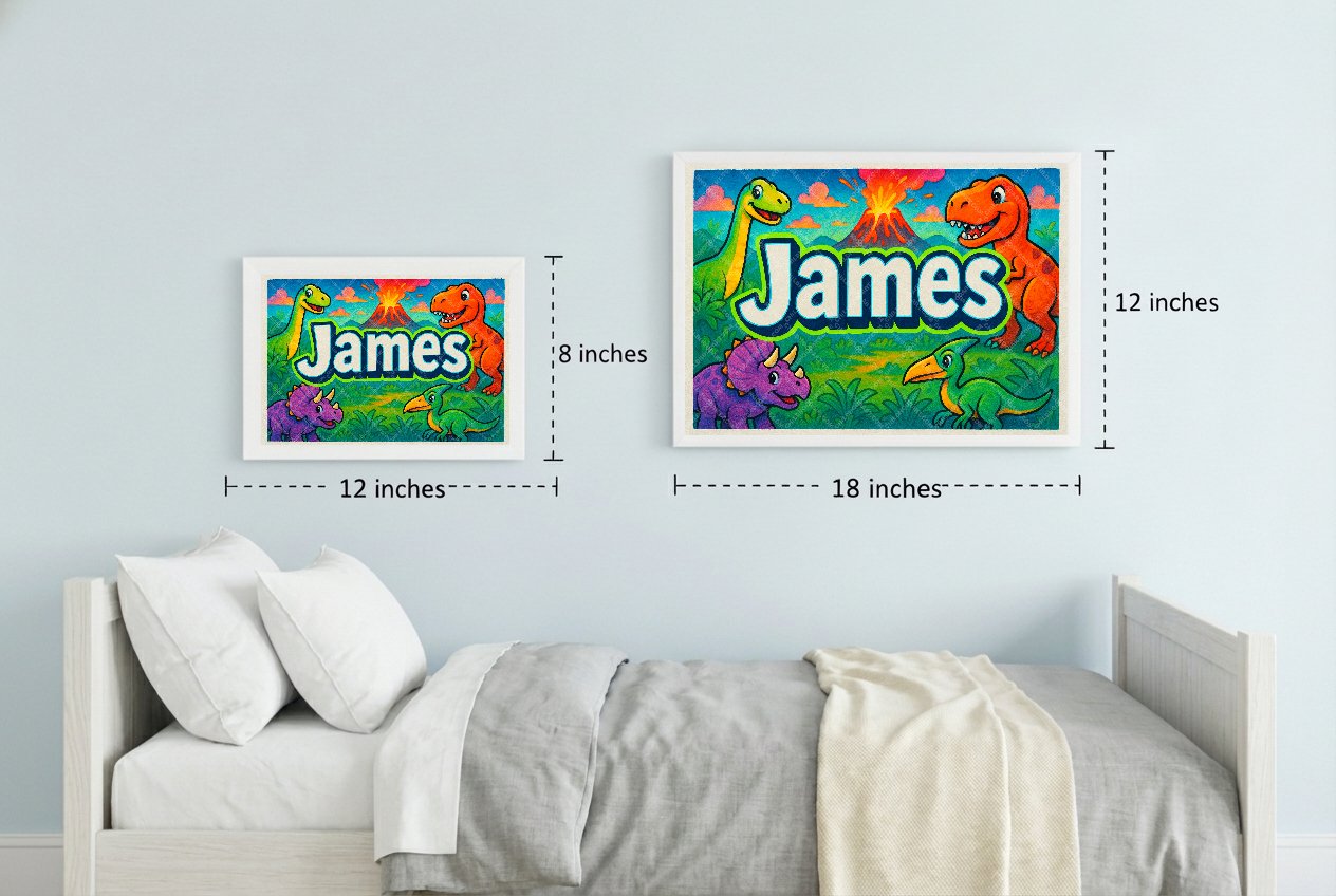Personalized name art for James