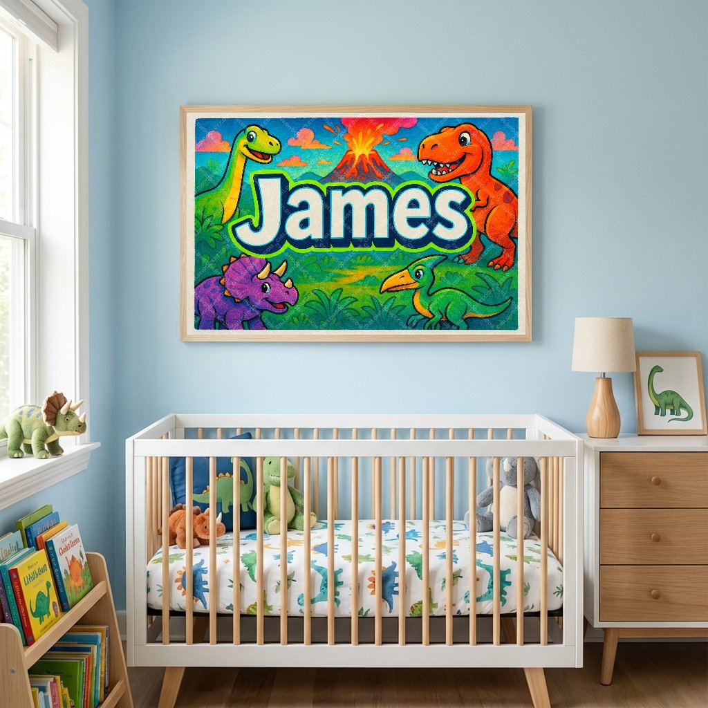 Personalized name art for James