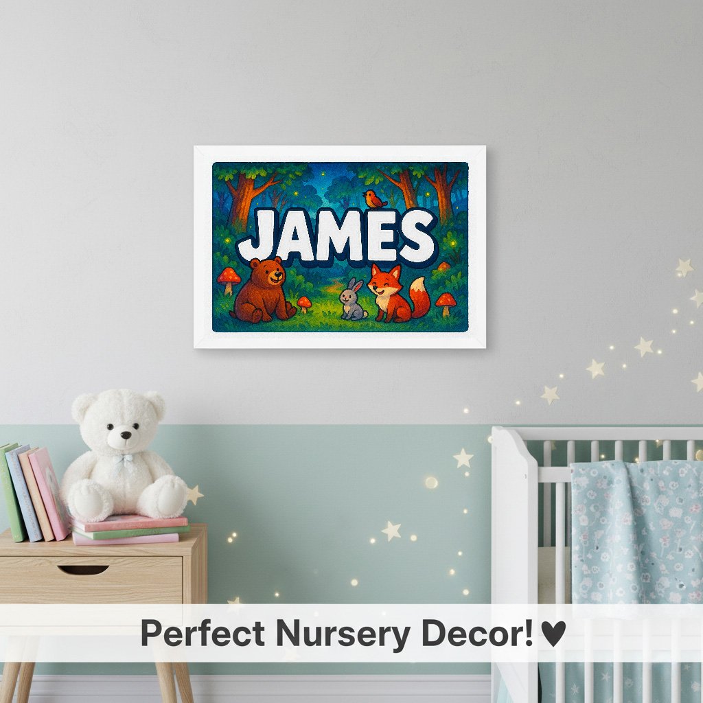 Personalized name art for James