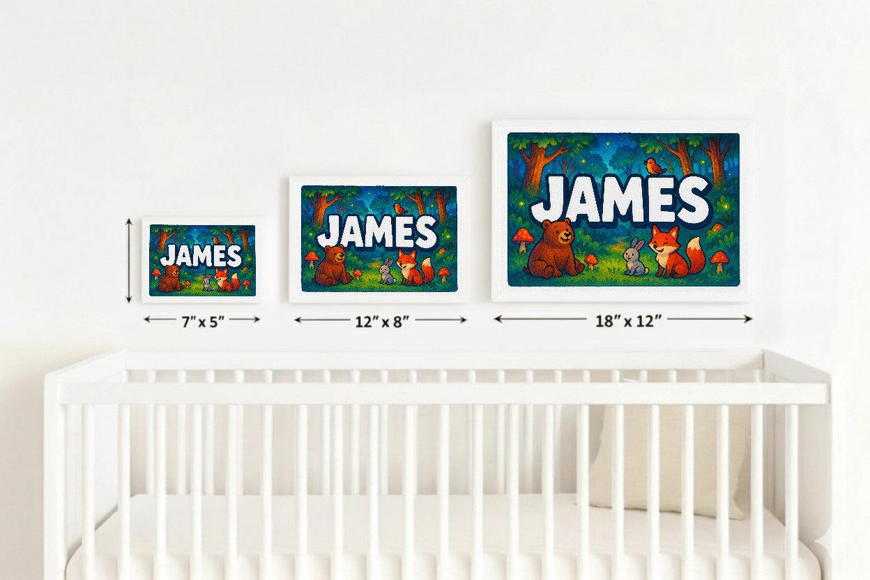 Personalized name art for James