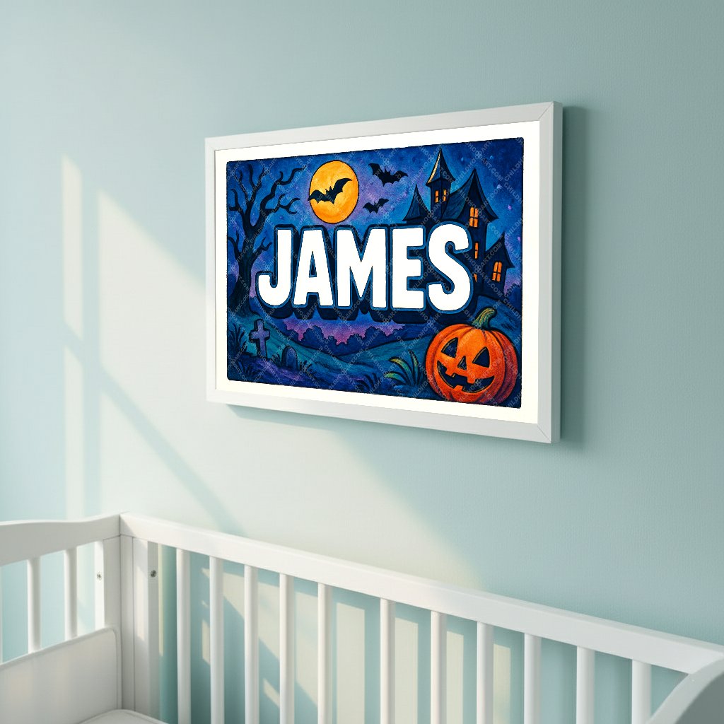 Personalized name art for James