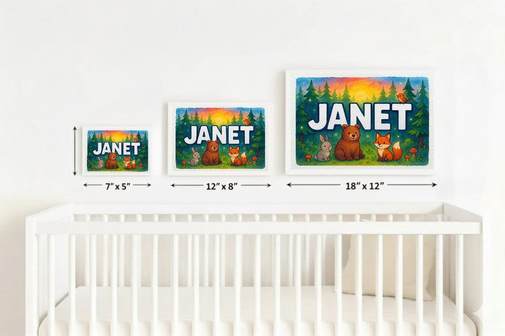 Personalized name art for Janet