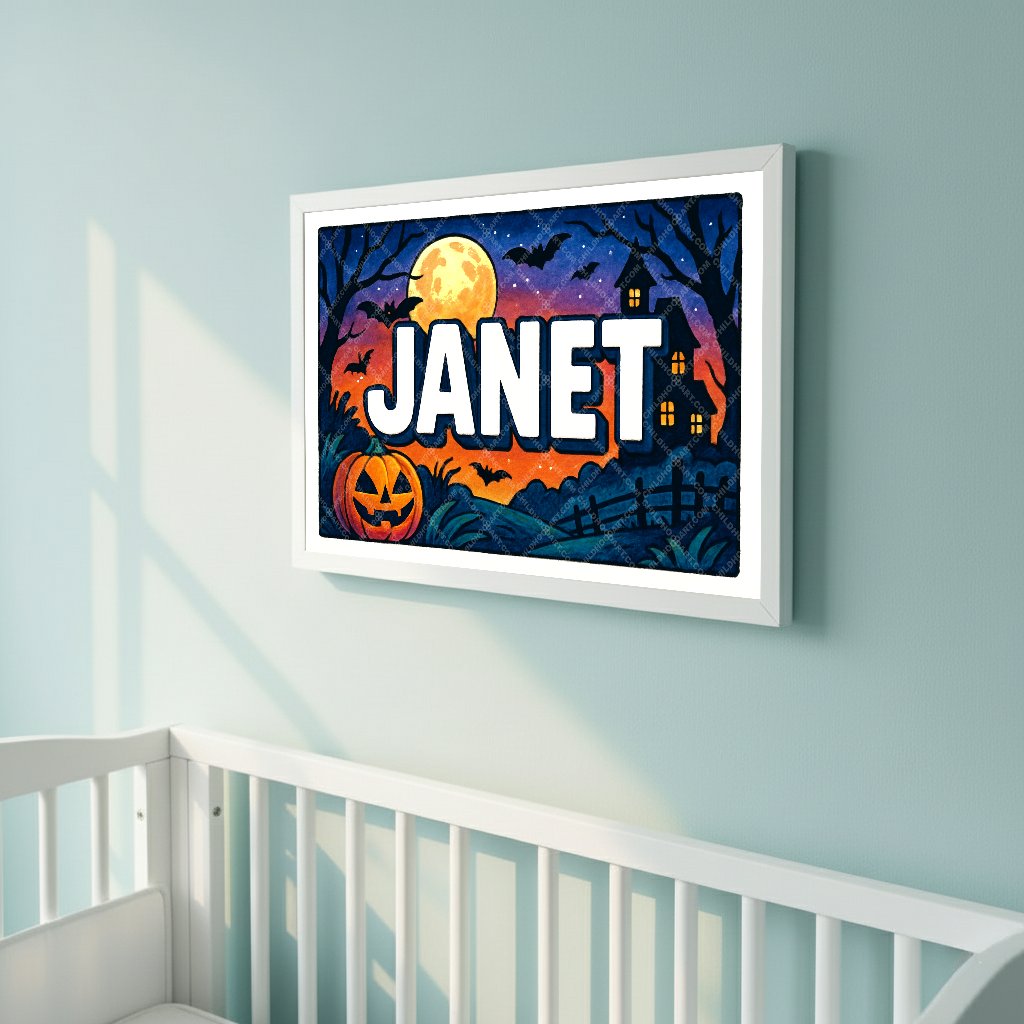 Personalized name art for Janet