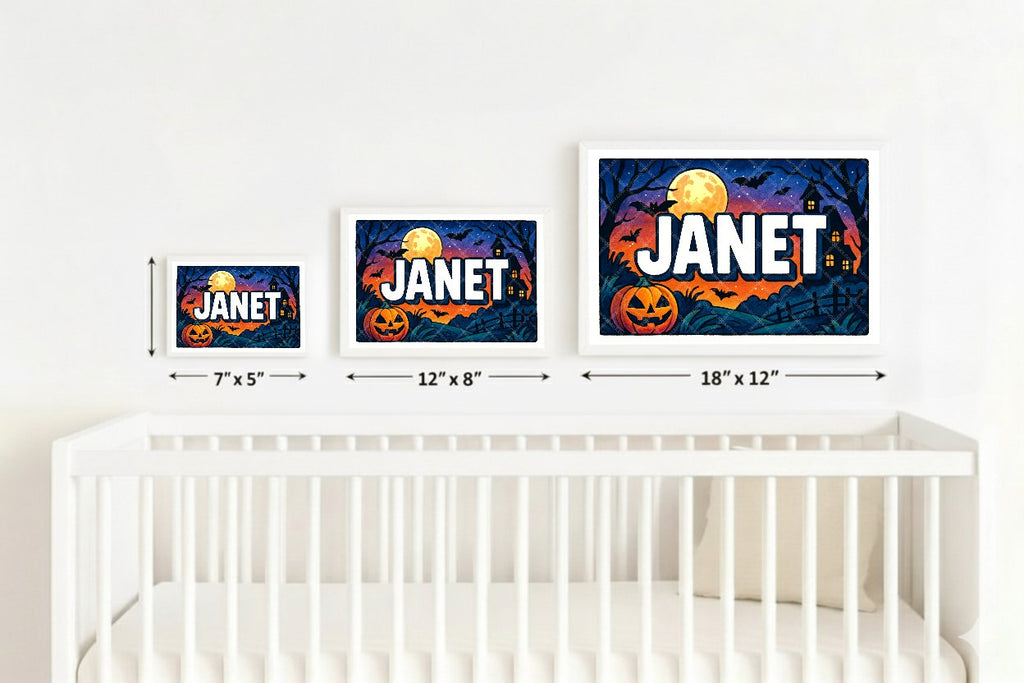 Personalized name art for Janet