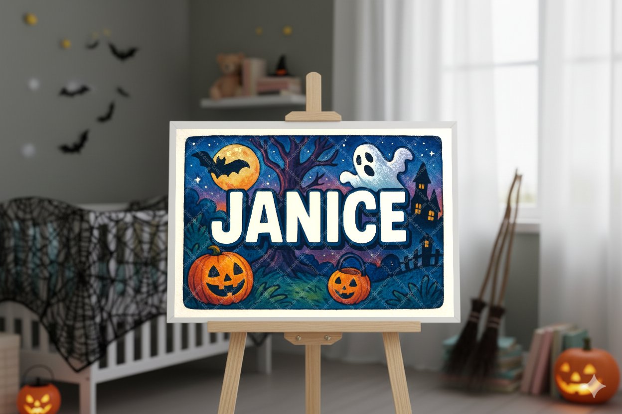 Personalized name art for Janice