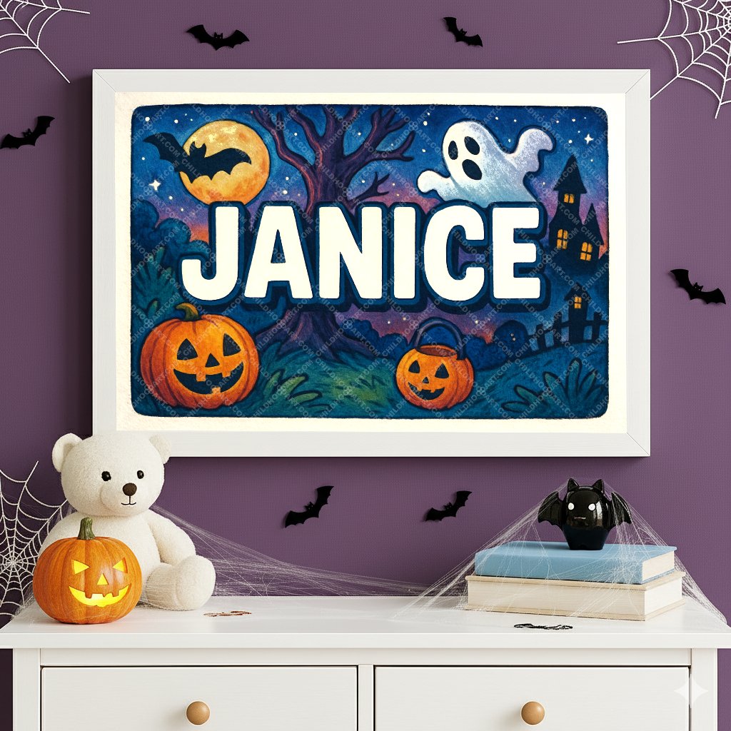 Personalized name art for Janice