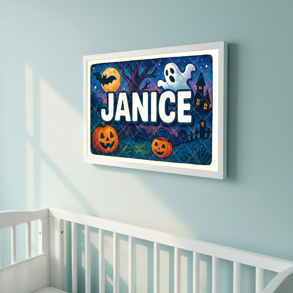 Personalized name art for Janice
