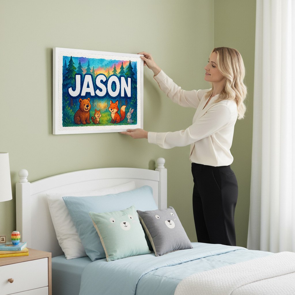 Personalized name art for Jason