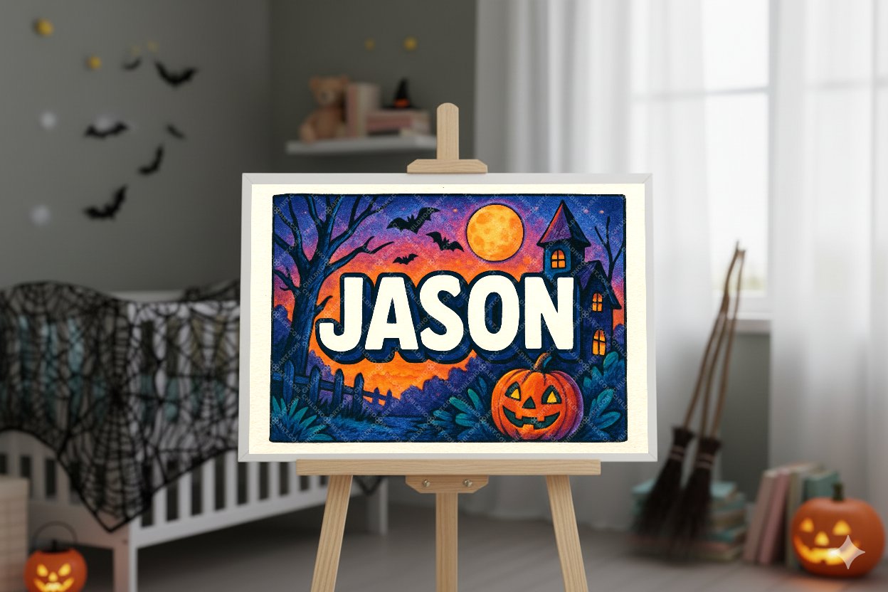 Personalized name art for Jason