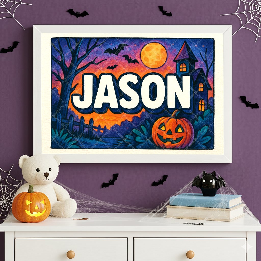 Personalized name art for Jason