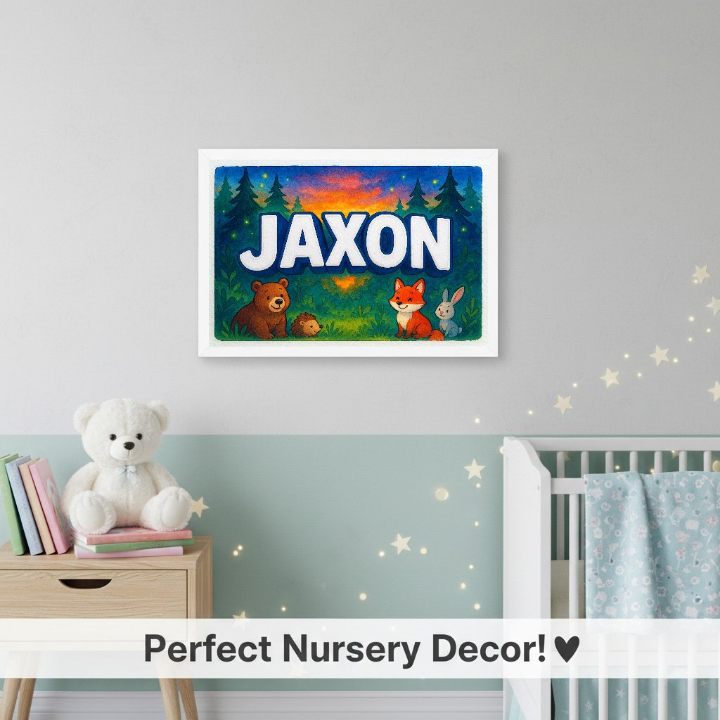 Personalized name art for Jaxon