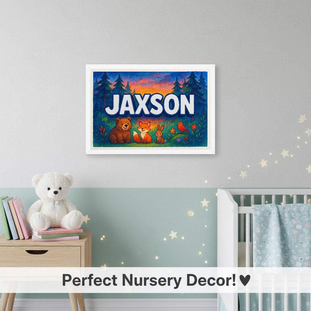 Personalized name art for Jaxson