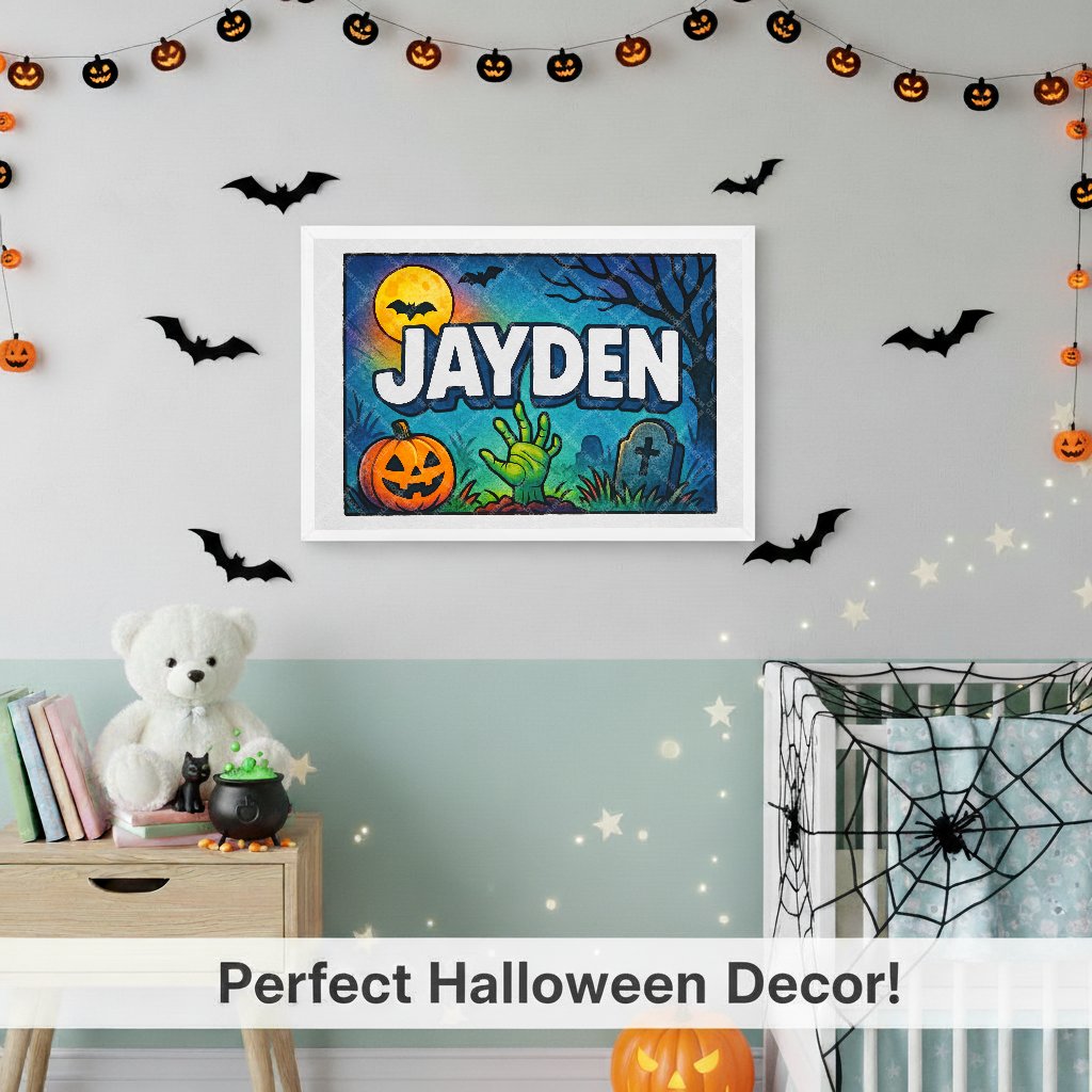 Personalized name art for Jayden