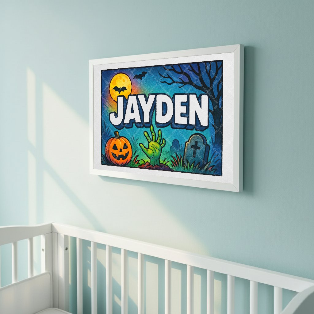 Personalized name art for Jayden