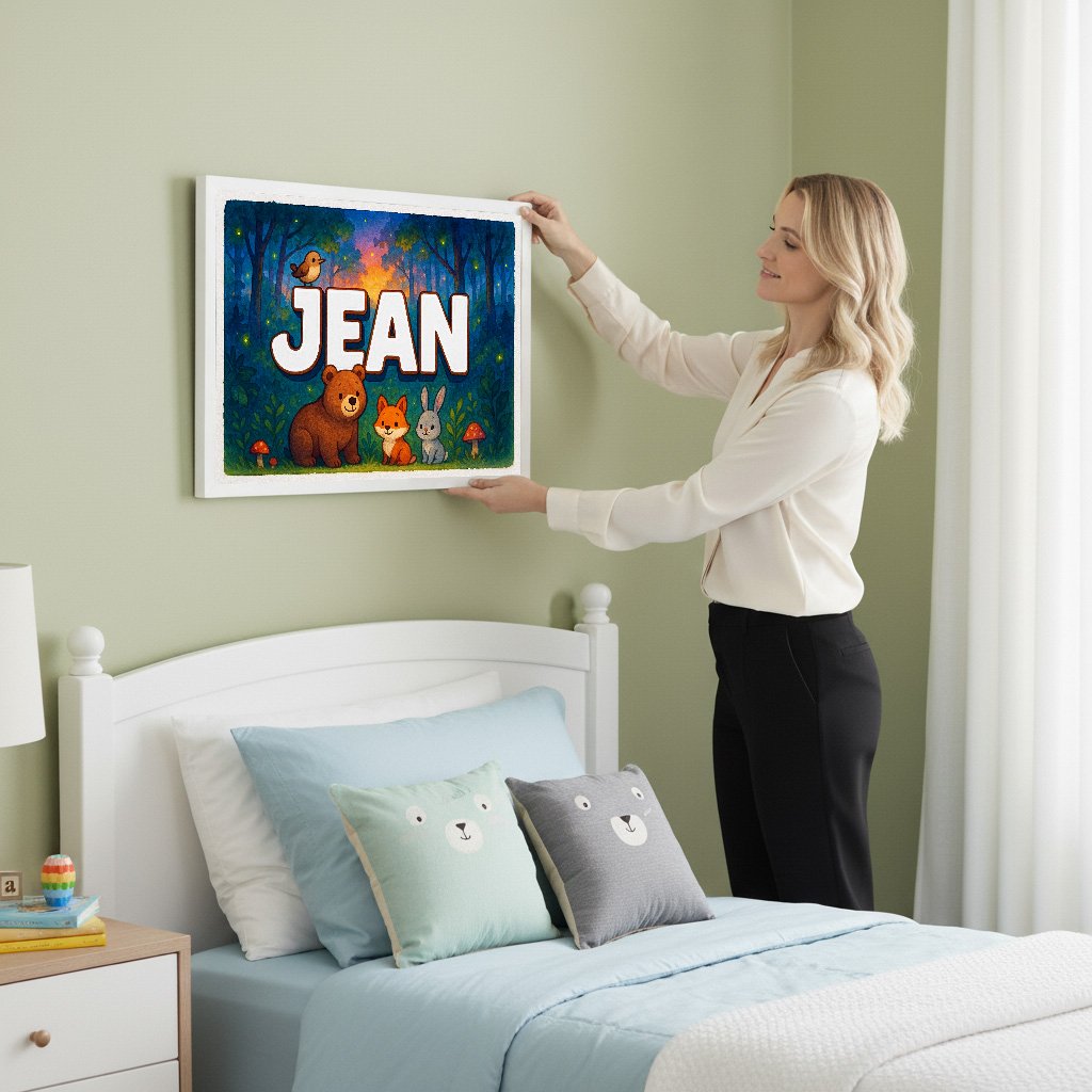 Personalized name art for Jean
