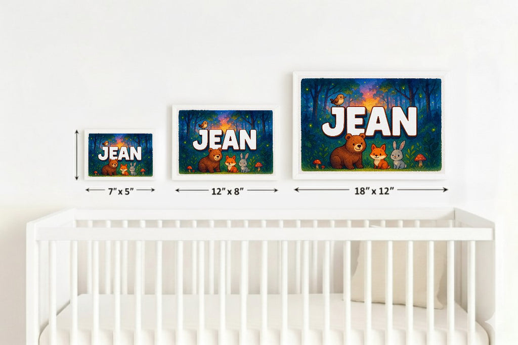 Personalized name art for Jean