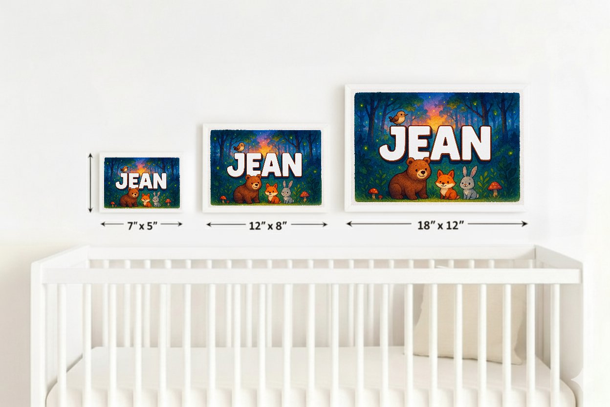 Personalized name art for Jean