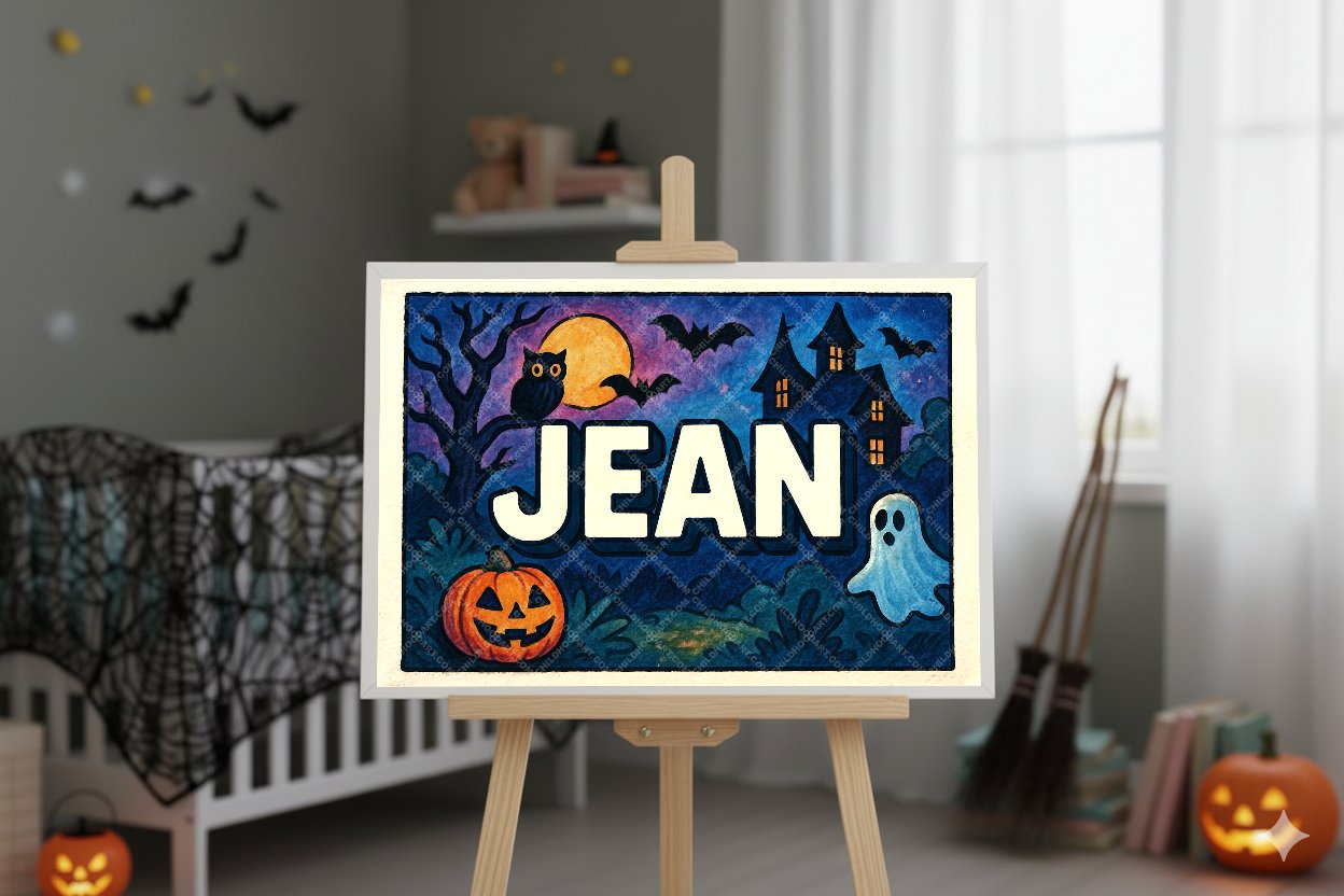 Personalized name art for Jean