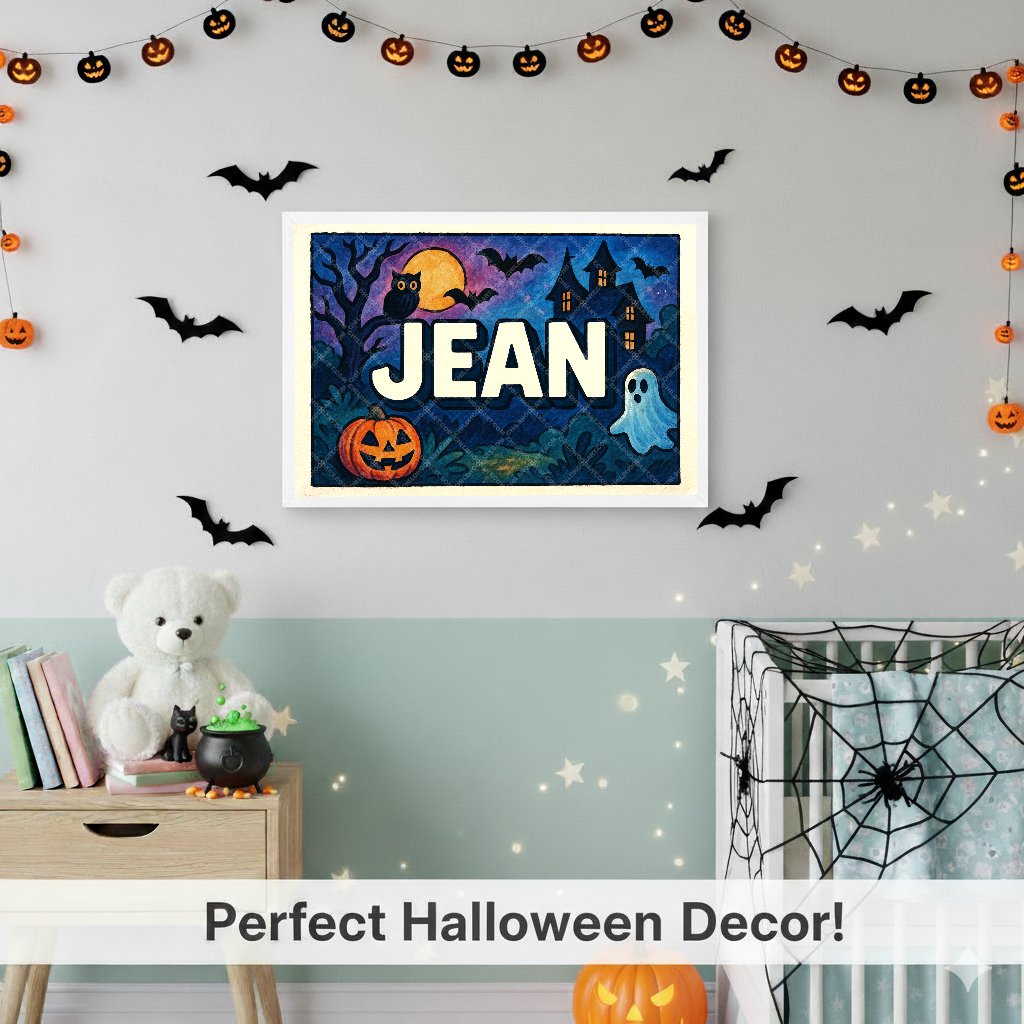 Personalized name art for Jean