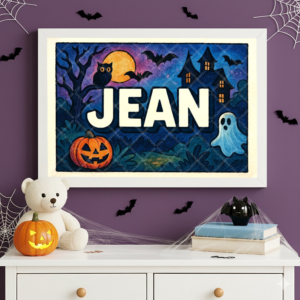 Personalized name art for Jean