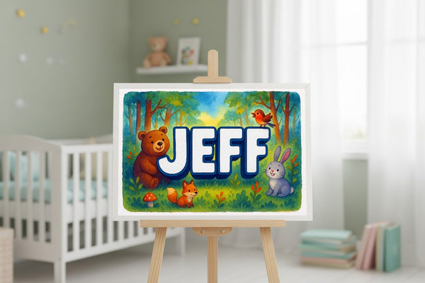 Jeff’s Personalized Forest Friends Art
