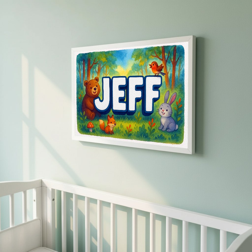 Personalized name art for Jeff