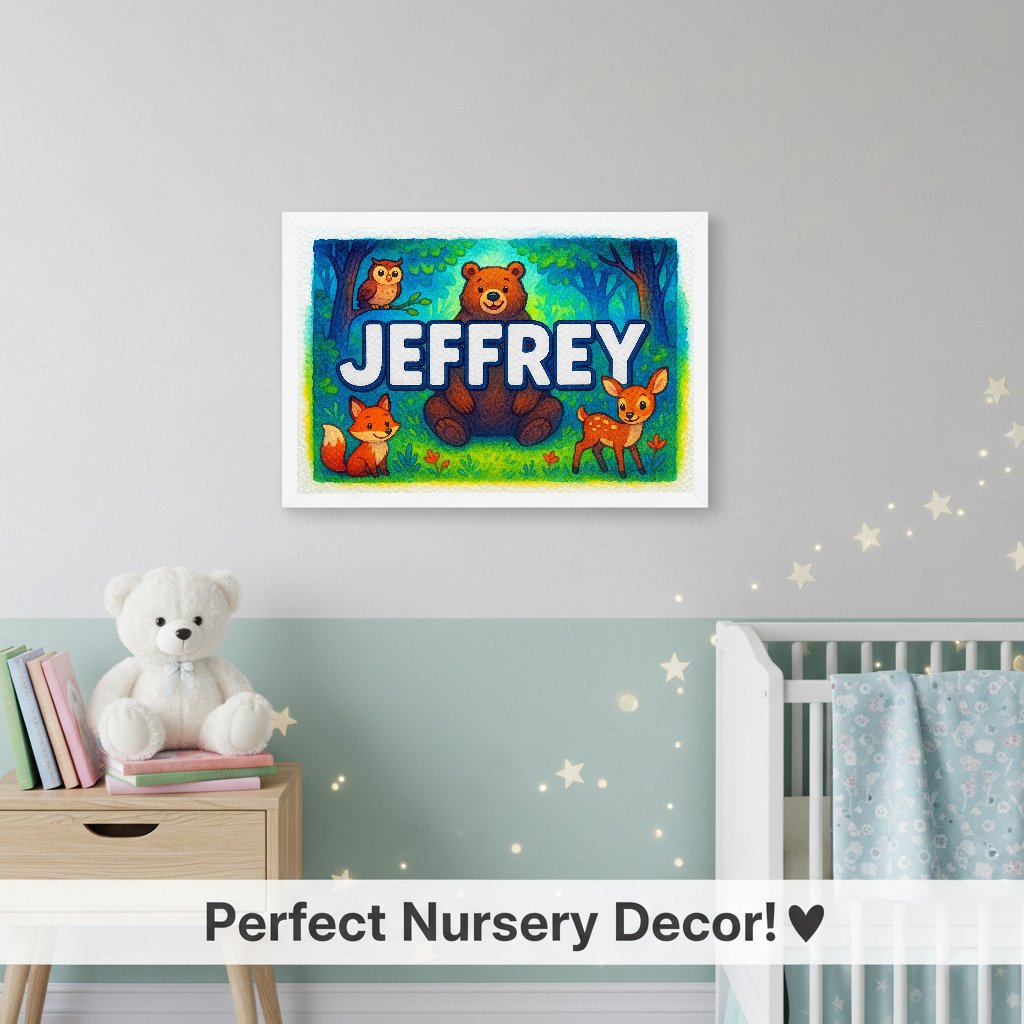 Personalized name art for Jeffrey