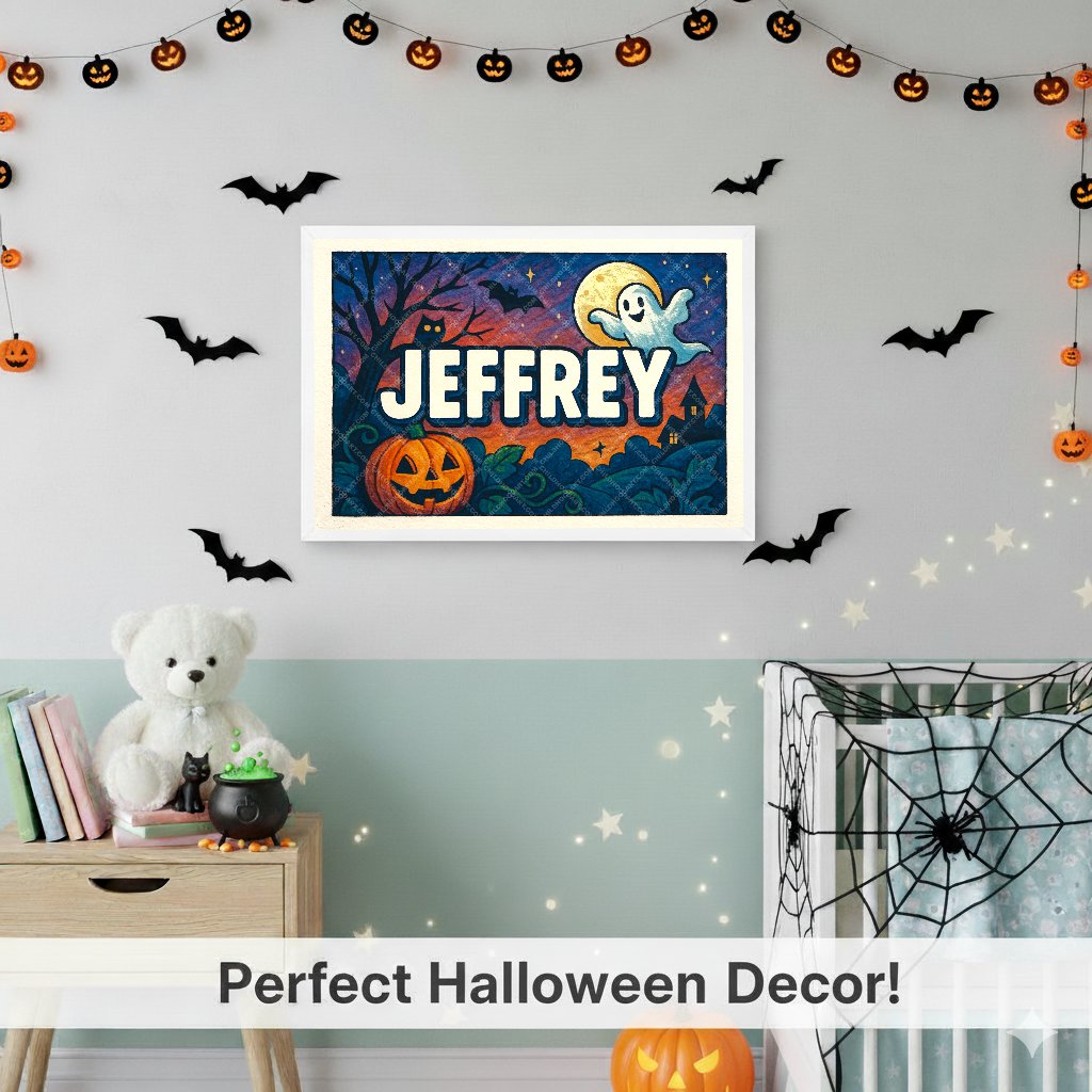 Personalized name art for Jeffrey