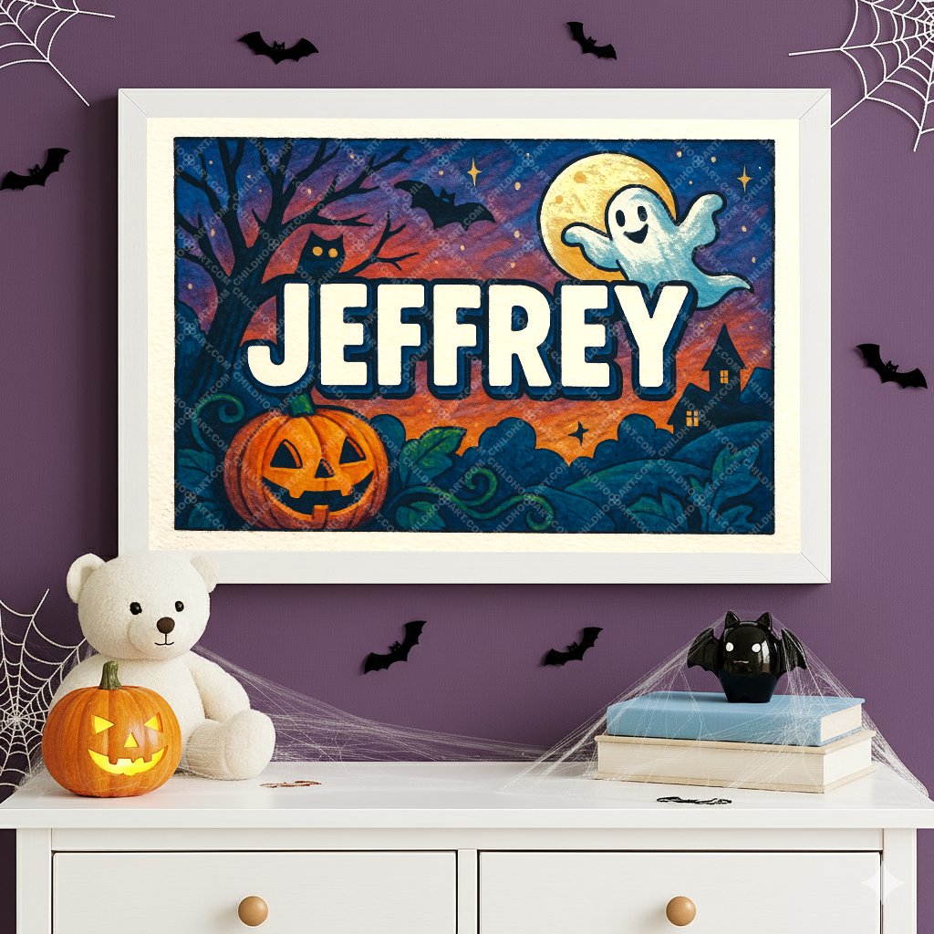 Personalized name art for Jeffrey