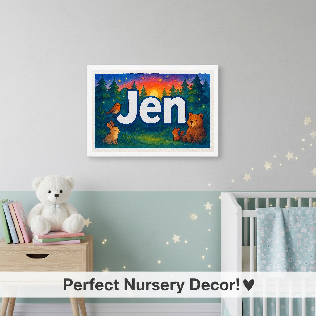 Personalized name art for Jen