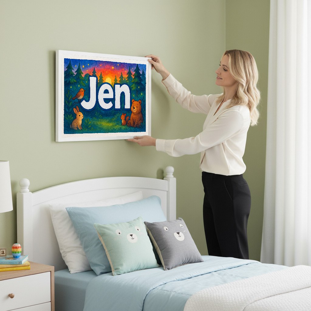 Personalized name art for Jen