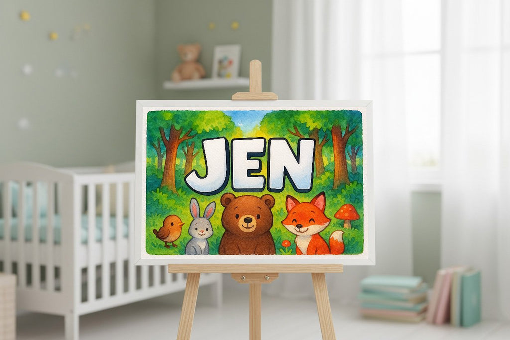 Personalized name art for Jen