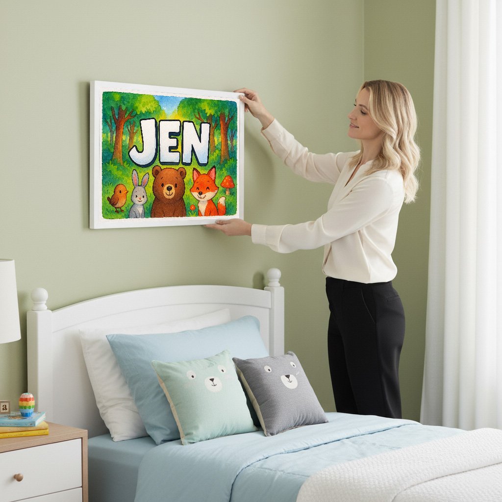 Personalized name art for Jen