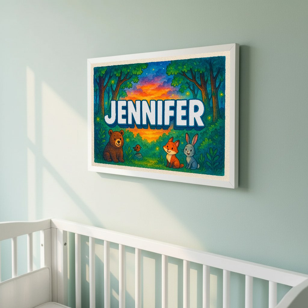 Personalized name art for Jennifer