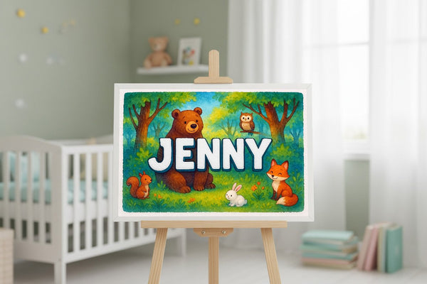 Jenny’s Personalized Forest Friends Art