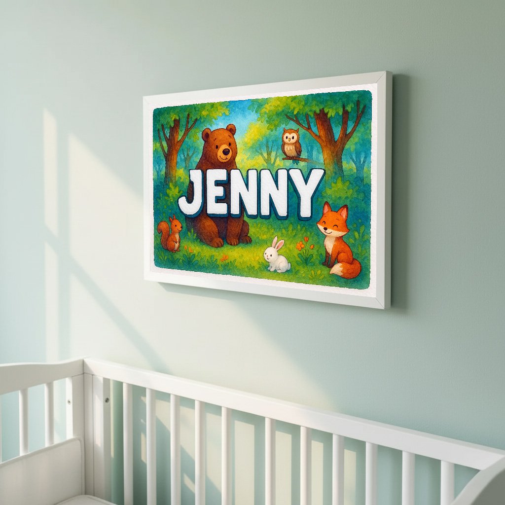 Personalized name art for Jenny