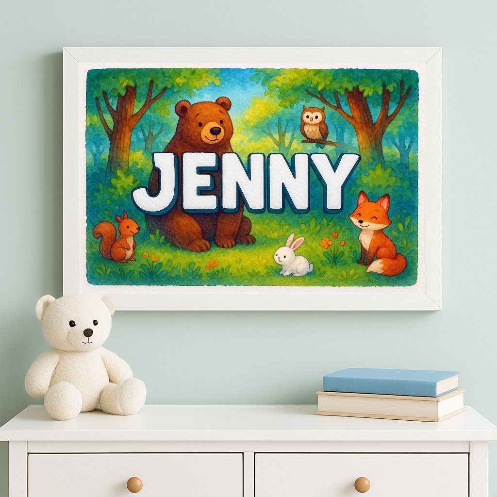 Personalized name art for Jenny