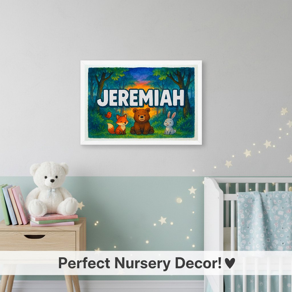 Personalized name art for Jeremiah