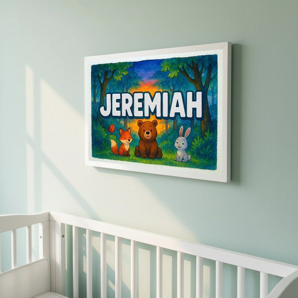 Personalized name art for Jeremiah