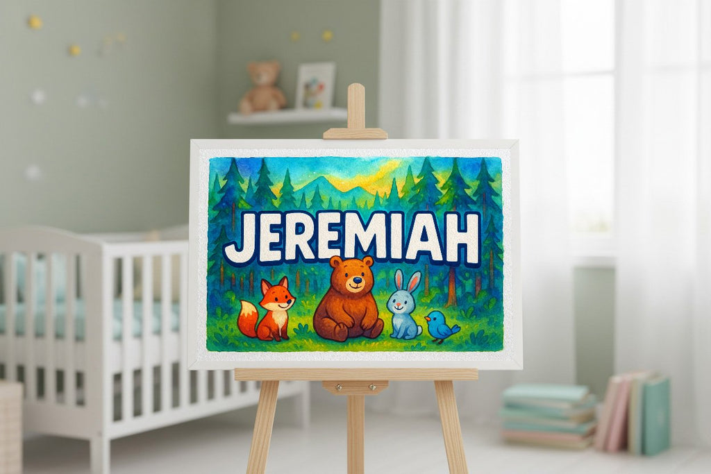 Personalized name art for Jeremiah