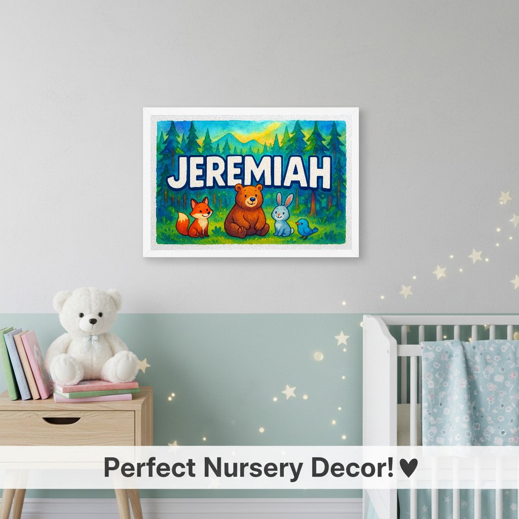 Personalized name art for Jeremiah