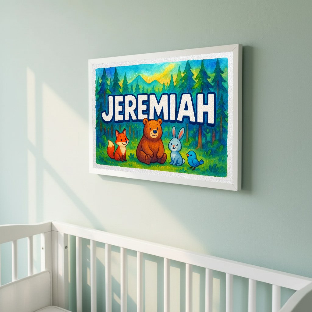 Personalized name art for Jeremiah