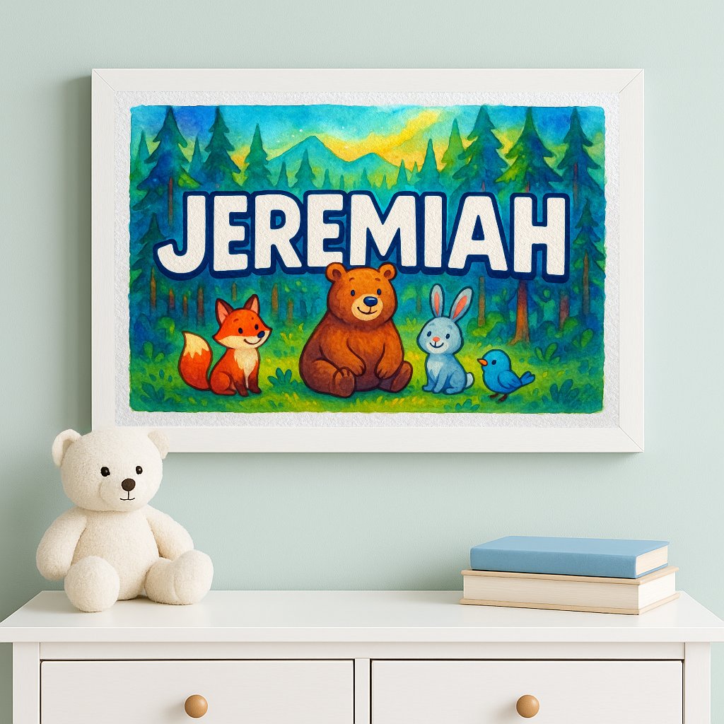 Personalized name art for Jeremiah