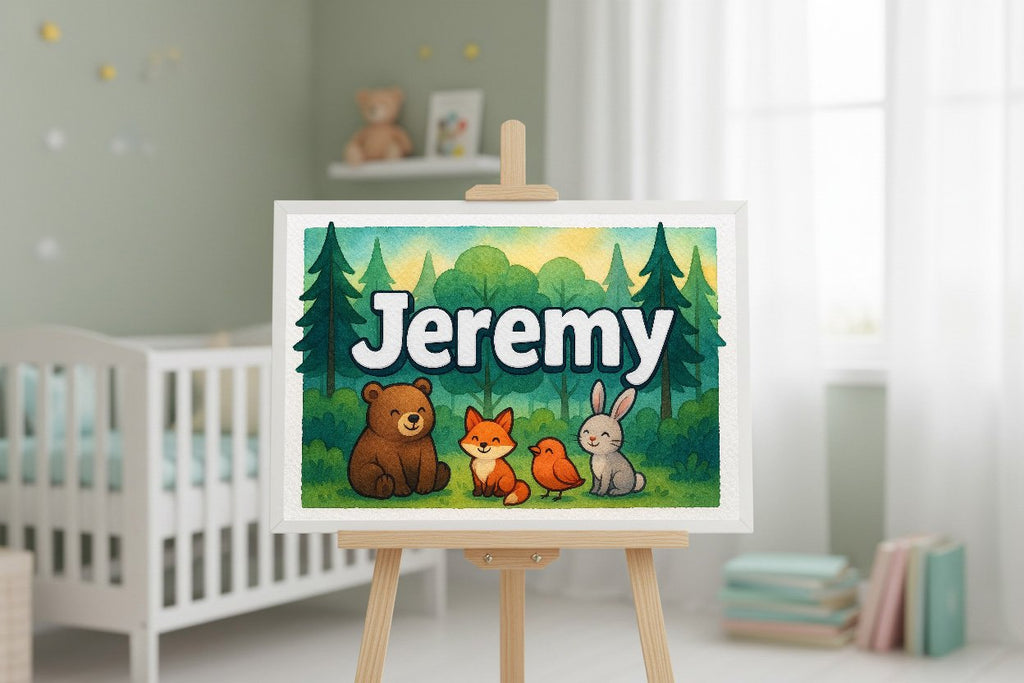 Personalized name art for Jeremy