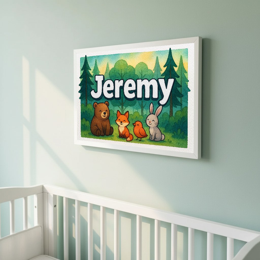 Personalized name art for Jeremy