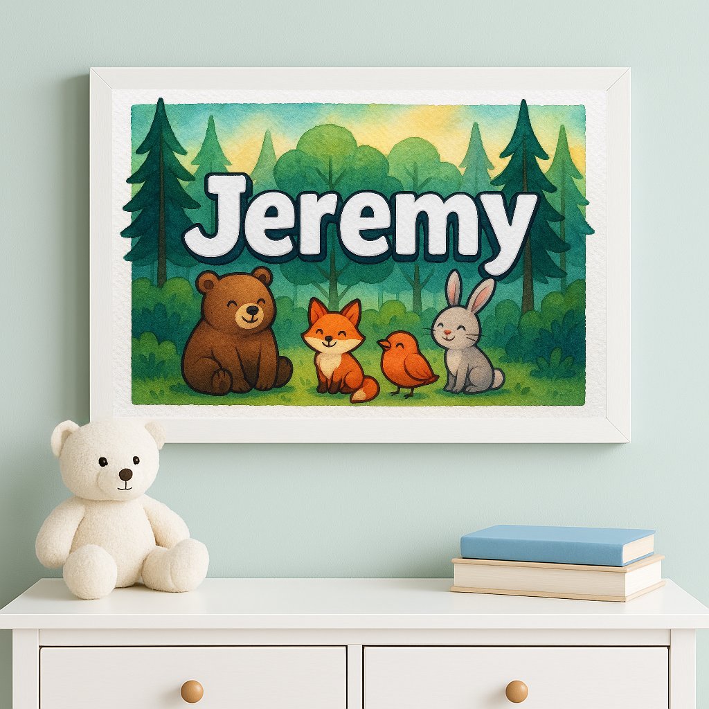 Personalized name art for Jeremy