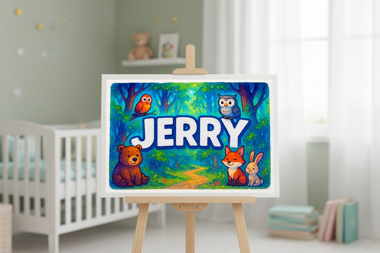 Personalized name art for Jerry
