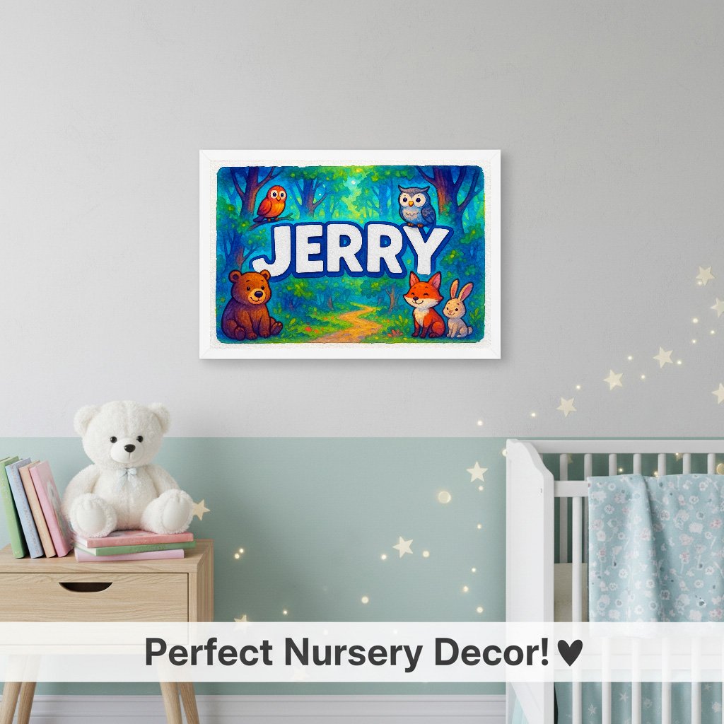 Personalized name art for Jerry